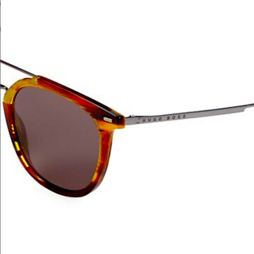 ❌RESERVED ❌HP * Hugo Boss 53MM Faux Tortoiseshell Sunglasses, Designer - Picture 4 of 5